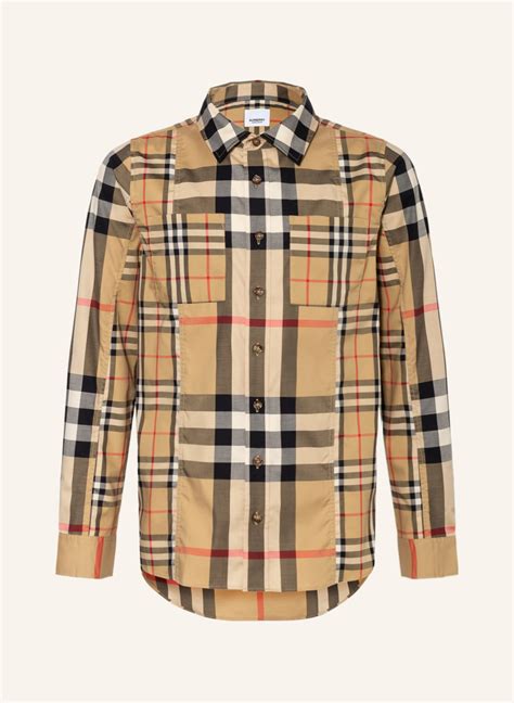 damen bluse rot schwarz kurzarm muster burberry|Burberry her men's clothing.